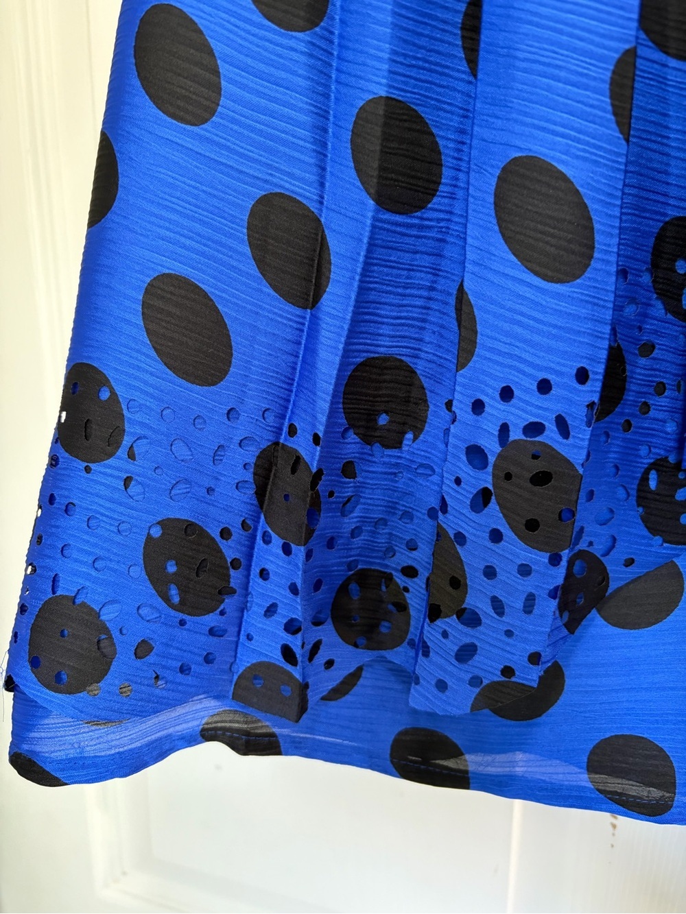 Milano Royal Blue and Black Animal Print Sleeveless Top M - Picture 5 of 7